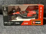 2 X Cars 2023 F1 Bottas 77 Alfa Romeo C42 And C43 Racing Diecast Models 1:43 NIB