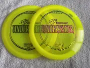 (2) Discraft Disc Golf Yellow Z line Undertakers 173-174g 5X Paige Stock Stamp
