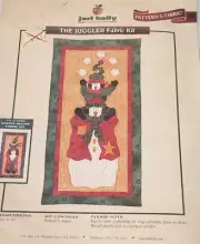 Jeri Kelly The Juggler Quilt Kit Fabric Pattern Snowmen Winter Christmas Star