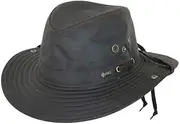 [Outback Trading] Oilskin River Guide Hat 1497-BRN