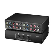 Component AV Video Switch Box 3 in 1 Out, 3 Port 5 RCA YPbPr Cable RGB Compon...