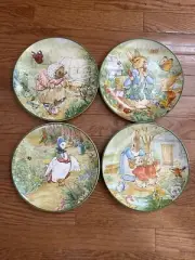 Williams Sonoma Peter Rabbit Salad Plates Mixed Set of 4 New In Box