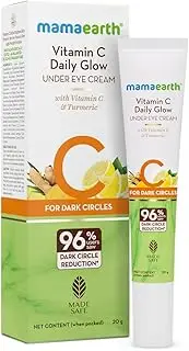 Mamaearth Vitamin C Daily Glow Under Eye Cream for Dark Circle 20 g