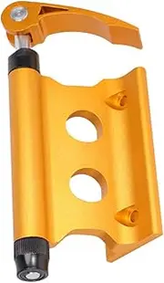 Mountain Bike Front Wheel Holder Fork Mount for Outdoor Travel Quick Release Skewer Vertical Horizontal Mounting for Bike Racks and Custom Setups Yellow