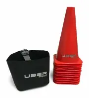 Uber Soccer Training cones (Witches Hats) - Set of 10