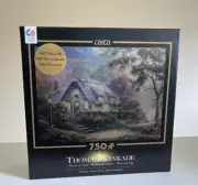 CEACO Thomas Kinkade Metallic Lovelight Cottage Puzzle 750 Piece 24" X 18" - NEW