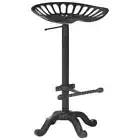 Bar Stool Modern Black Cast Iron Kitchen Barstool Dining Counter Chairs