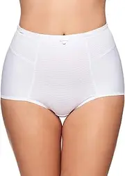 [Susa] 664-3 Women's Capri White Full Panty Highwaist Brief 24