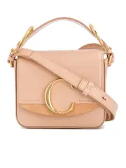 Mini Chloé C Bag in Delicate Pink