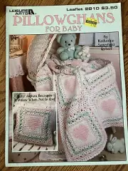 Crochet Pattern Leaflet: Pillowghans For Baby 3 Afghans Project Leisure Arts OOP