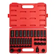 Sunex 2669 SUNEX 1/2" Drive 39 Piece Metric Deep Impact Socket Set