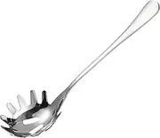 Cabilock Stainless Steel Spaghetti Server Spaghetti Spoon Kitchen Noodle Scoop Dumpling Serving Claw Pasta Spoon Server Ice Cube Transfer Spoon for Home Restaurant Bar