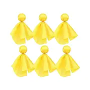 6 Pieces Penalty Flag Football Challenge Flags Football Referee Flag Sports Fan Tossing Flags Party Yellow