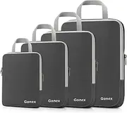 [Gonex] Extensible Packing Cubes 4 sets (Deep Gray)