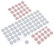 Kichvoe 120Pcs Electrical Machine Polarity Decals Warning Stickers for Battery Polarity Identification Safety Labels for Easy Use and Storage