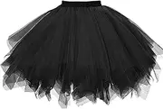 [STKARCV] Colorful Skirt Women's Mini Tulle Dress Christmas Masquerade Dress Stage Ballet Fluffy
