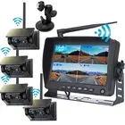 4x Solar Magnetic Wireless Reversing Camera+7" DVR Monitor For Truck Trailer RV