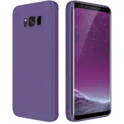 MCC For Samsung Galaxy S8 Soft Liquid Silicone Shockproof Case Cover G950 [Dark Purple]