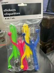 Party Clickers 4 Pack Noise Makers * Happy New Year * NEW!!!