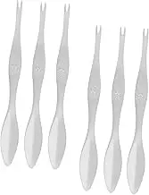 Mikinona 6pcs Crab Shape Lobster Seafood Tools Stainless Steel Nut Cracker Easy to Use Ideal for Crab Legs Lobster Seafood