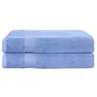 NNEDSZ 2 Pack Bath Sheets Set Cotton Extra Large Towel Blue