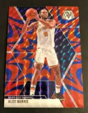 2019/20 Mosaic Mega Box PRIZM Reactive Blue ALEC BURKS Warriors #120