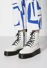 Dr. Martens White Smooth Leather Jadon Platform Boot Size 5UK (7 Women/6 Men)