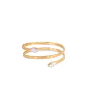 Ettika Marquise Coiled Bangle Bracelet