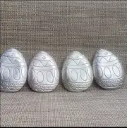 Easter Egg Shaped Dishes. Set Of 4