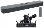 Audio Technica ATW-1312/L Pro Wireless Handheld+Lav Microphone+JBL Home Soundbar