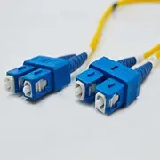 3M OS2 SC SC Fiber Patch Cable | Duplex 9/125 SC to SC Singlemode Jumper 3 Meter (9.84ft) | Length Options: 0.5M-300M | FiberCablesDirect | Alt: ofnr sc-sc Single-Mode dup sc/sc sm dx Yellow