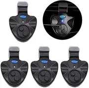 Goofly 4pcs Electronic Fishing Bite Alarm with Sound LED Lights Indicator Fish Bite Alarms