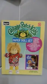 CABBAGE PATCH KIDS DESIGNER PAPER DOLL SET BY ROSE ART #1760