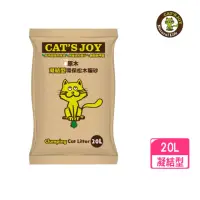 在飛比找momo購物網優惠-【CAT′S JOY 喜樂貓】凝結型松木貓砂-原木 20L(