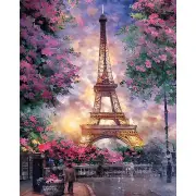 Eiffel Tower Diamond Painting Kits for Adult Beginners Full Round Drill Wall Art