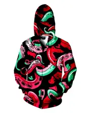 Unleash Your Inner Kraken: 3D Octopus Tentacle Pullover Hoodie