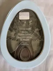 williams Sonoma Easter Egg Cookie Cutter Set NEW
