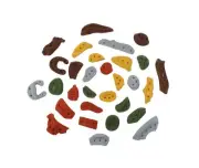 Atomik Rock Climbing Holds Set of 30 Screw On Pack in Assorted Earth Tones