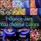 BULK 1 OUNCE JAR~Dot's, Star, GLITTER~U Choose Nail•Acrylic•Gel•Body Art•Face