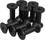 COOPHYA 10pcs Wooden Empty Spools Sewing Thread Ribbon Holder Wooden Empty Bobbins Thread Spool Sewing Tool for Organizing Cord Twine Ribbon