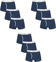 [Generic] 9 x Mens Bonds Guyfront Trunks Underwear Undies Navy/White