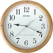 Seiko QXR303Z Radio Controlled Wooden Wall Clock