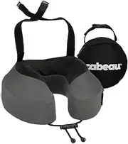 Cabeau Evolution S3 Travel Pillow - Straps to Airplane Seat - Ensures Your Head Won't Fall Forward - Relax with Plush Memory Foam - Quick-Dry Fabric Keeps You Cool and Dry Steel