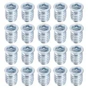 30Pcs Threaded Inserts, M10-1.5x20 Nut Threaded Insert for Wood Working Tools