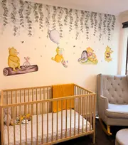 Winnie The Pooh Wall Decals Australian Design Hand Painted Peel & Stick, Removable Wall Decal. Nursery, Kids Playroom, Kids Teens Bedroom