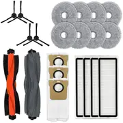 Accessory Kit for L20 Ultra, for X20 Pro / X20 Robot Vacuum, Brushes,Filters,Mop Cloths,Dust Bags