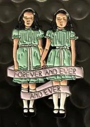 GRADY TWINS Enamel Pin/ Brooch “The Shining” Movie Inspired Stanley Kubrick