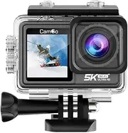 CamGo Z2 5K 48MP WiFi Ultra HD Underwater Waterproof Camera 30M Sports Camcorder with Remote Control & Filter Lens Set