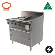 Goldstein Electric 4 X 2 Kw Solid Plates, 305 X 520 X 12 mm Griddle, 711 X 560 X 355 mm Oven PE4S12G28