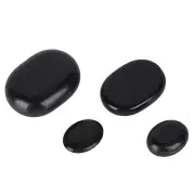 20Set Hot Spa Black Basalt Oval Shape Stone Essential Oil Pedicure Massage US